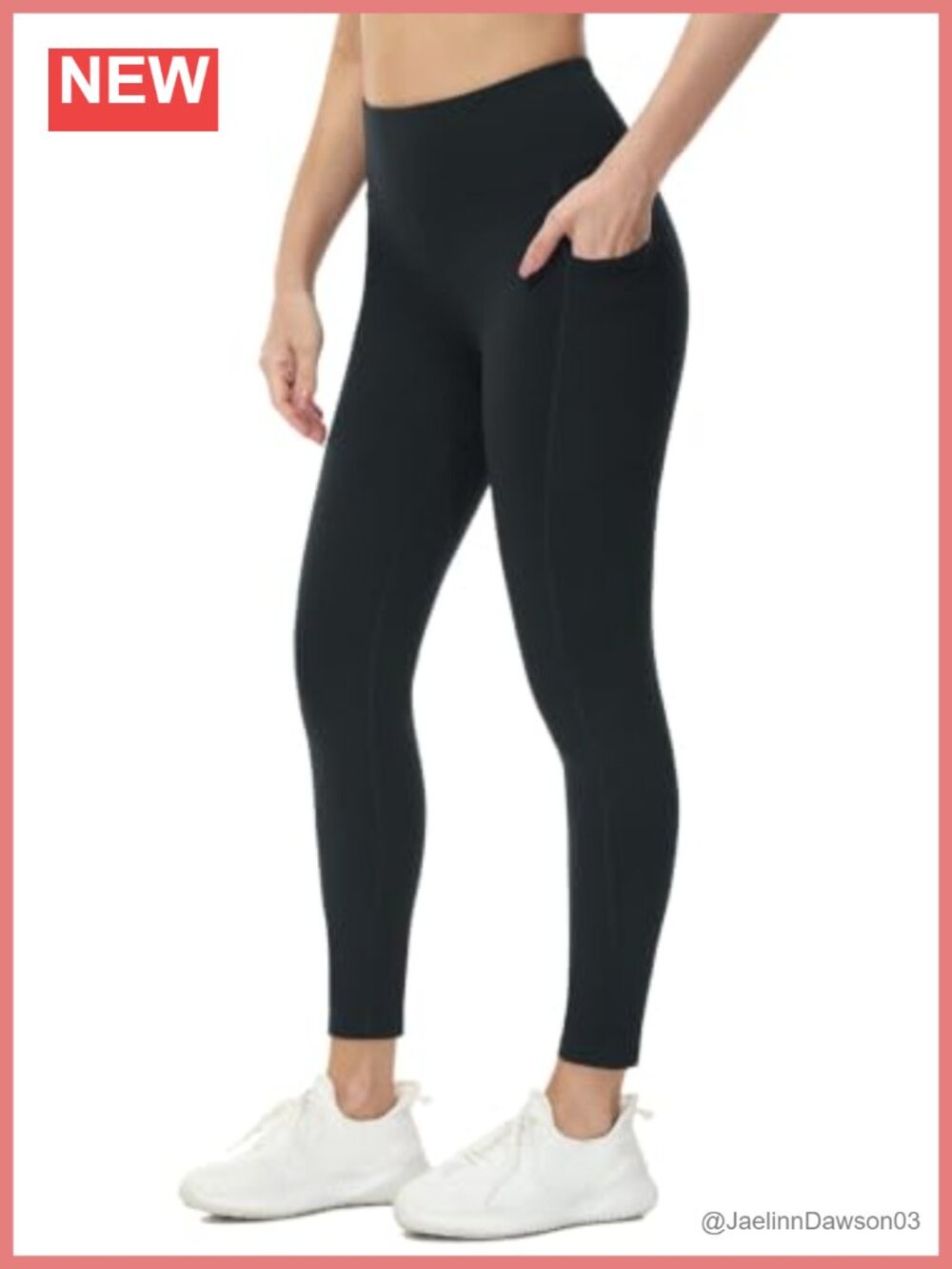 Fleece Lined Thermal Leggings Water Resistant High Waist Pockets